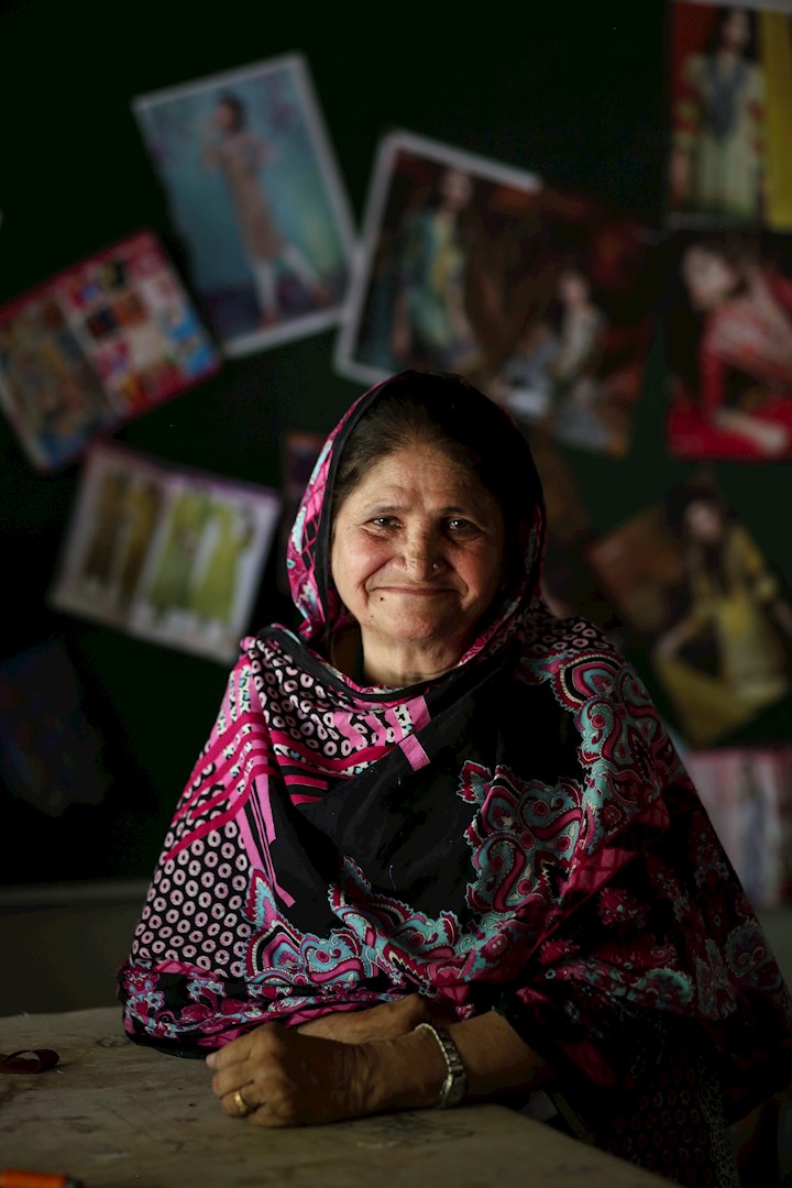 Lady staring into the camera , Pakistan 