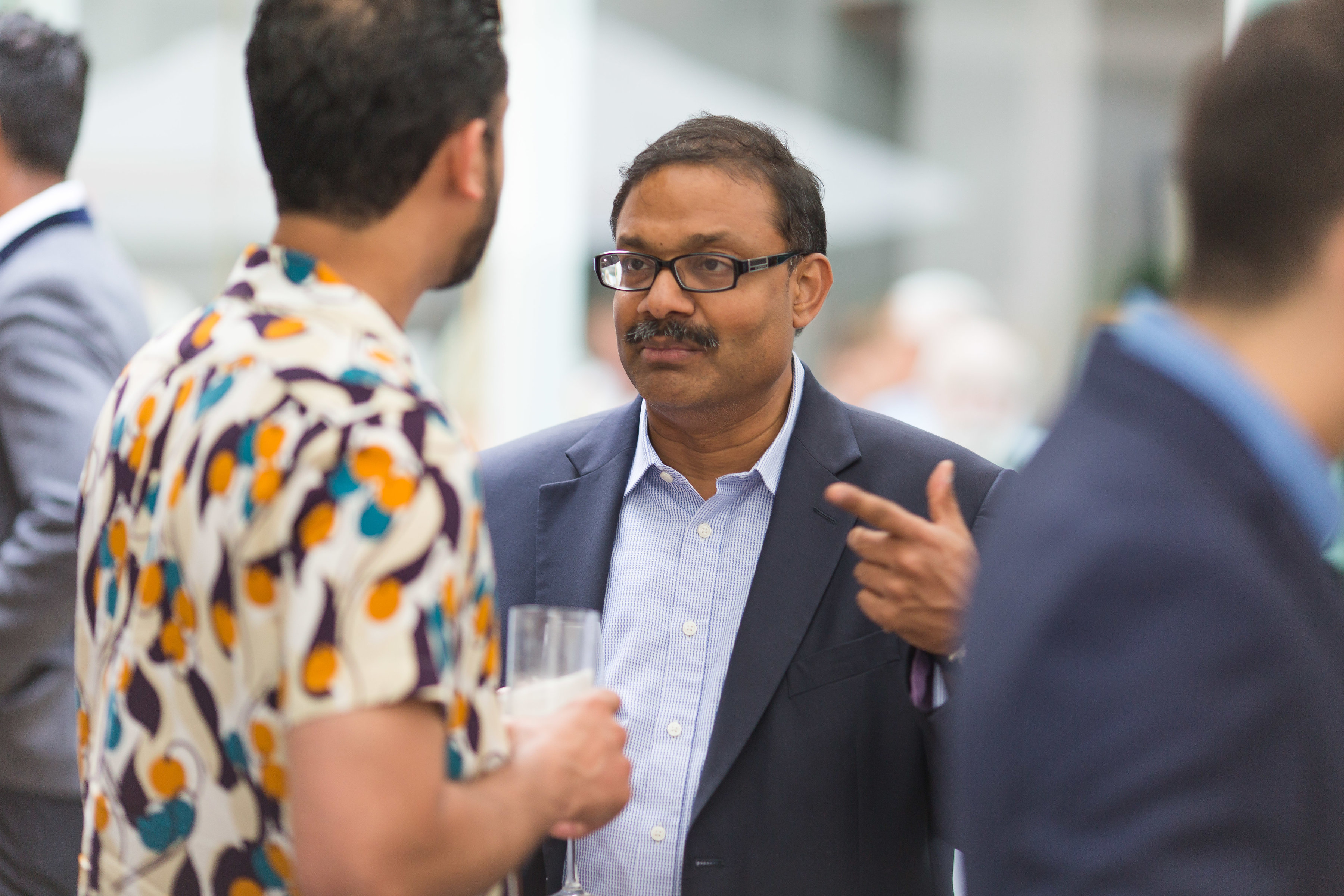 People networking at event 