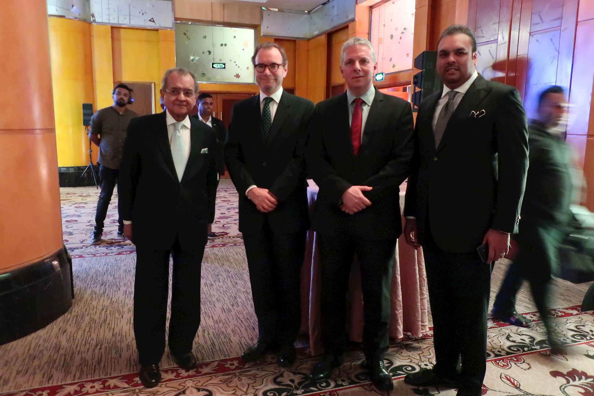 Farooq Sobhan, British High Commissioner to Bangladesh Robert Chatterton Dickson, Richard Hawkes and Shayan F Rahman at official launch event of British Asian Trust in Bangladesh 