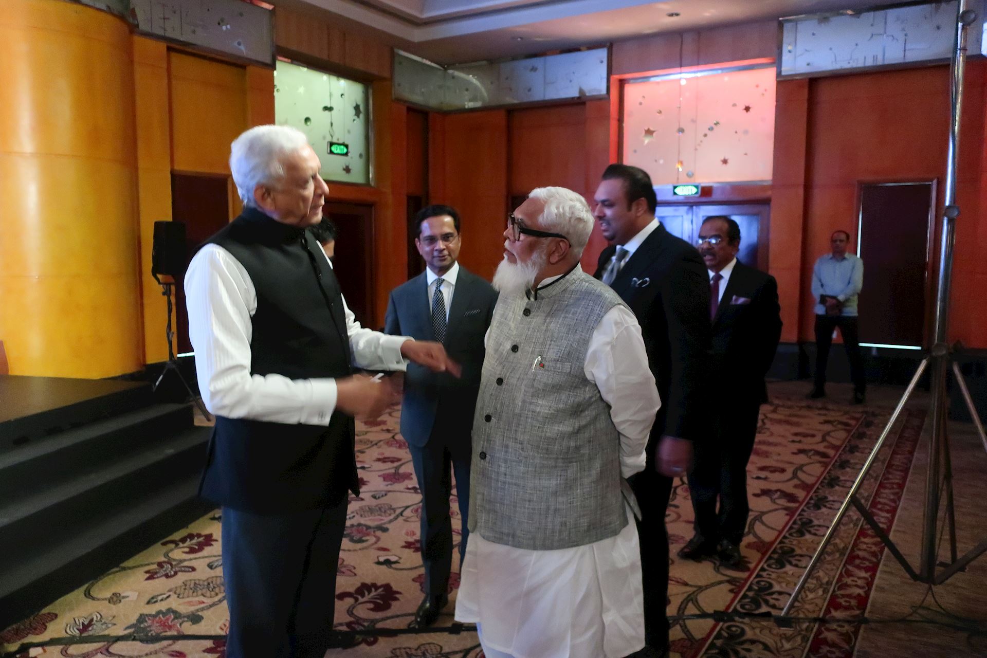 Finance Minister Bangladesh with Salman F Rahman at official launch event of British Asian Trust in Bangladesh